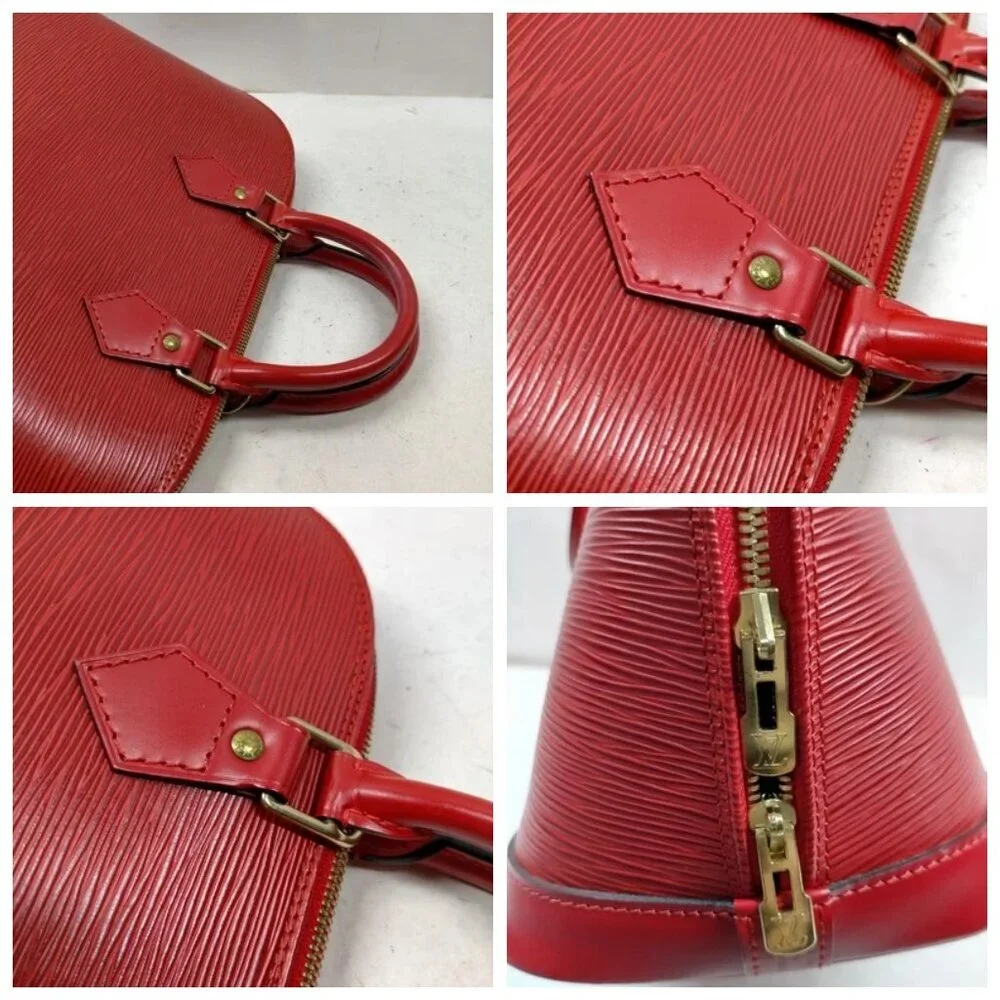 Louis Vuitton LV Hand Bag Alma Red Epi 700-052125